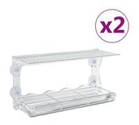 Vidaxl 318304 Mangeoire Pour Oiseau Transparent Acrylique, Polyvinyl Chloride (Pvc)