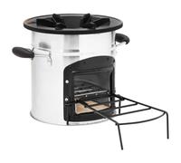 Vidaxl 319440 Cheminée Argent Argent