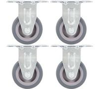 vidaXL 32 pcs Roulettes fixes 50 mm G