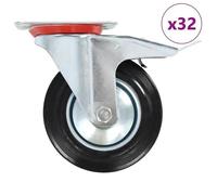 vidaXL 32 pcs Roulettes pivotantes 160 mm
