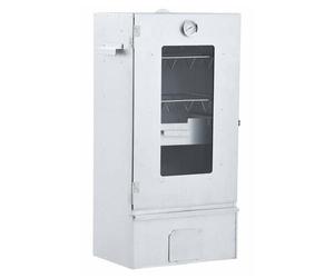 Vidaxl 3200751 Enfumoir Acier Galvanisé, Verre Copeau De Bois Argent
