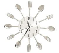 VidaXL 325162 Horloge murale et de table Argent argent