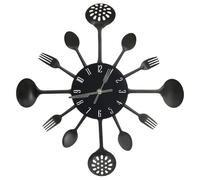VidaXL 325163 Horloge murale et de table Noir Noir