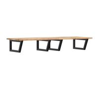 VidaXL 3302815 miroir de salle de bain et armoire de rangement pour évier Noir