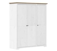 VidaXL 355063 placard et armoire de chambre à coucher 4 étagères 3 portes(s) Blanc