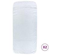 Vidaxl 362669 Serviette De Plage Blanc