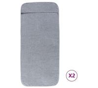 Vidaxl 362671 Serviette De Plage Gris