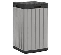 Vidaxl 364225 Poubelle Polypropylène (Pp) Gris Gris