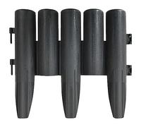 vidaXL 36x Bordures de Pelouse Bordure de Jardin Bordure de Gazon Bordure d'herbe Parterre Jardin Allée Etang Extérieur Anthracite 10 m PP