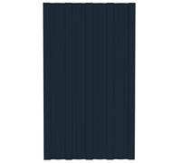 vidaXL 36x Panneaux de Toiture Tôles Profilées Panneaux de Toit d'Abris Garage Hangar Ecurie Extérieur Acier Galvanisé Anthracite 80x45 cm