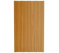 vidaXL 36x Panneaux de Toiture Tôles Profilées Panneaux de Toit d'Abris Garage Hangar Ecurie Extérieur Acier Galvanisé Bois Clair 80x45 cm