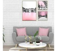 3D-behang zelfklevend 20 st bakstenen wit150719