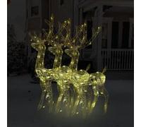 Renne de Décoration de Noël 90 LED 60x16x100 cm Acrylique Extérieur vidaXL