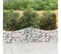 3x Paniers à Gabions Arqués Cages à Gabions Arquées Murs de Gabion Barrières de Jardin Terrasse Extérieur 3145389