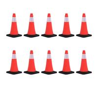 vidaXL 4/10x Cônes de Signalisation Réfléchissants Base Lourde 50/75 cm Marque