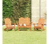 vidaXL 4-delige Loungeset Adirondack massief acaciahout3152130 G