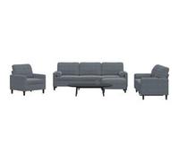 Ensemble de Canapés et Coussins et Traversins Mobilier 4 pcs Velours vidaXL