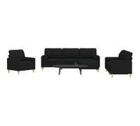 Vidaxl Ensemble De Canapés 4 Pcs Repose-Pied Et Coussins Décoratifs Multicolore