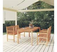 vidaXL 4-delige Tuinset massief teakhout3157169 bois de teck G