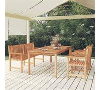 Vidaxl Ensemble À Dîner De Jardin 4 Pcs Bois De Teck Massif