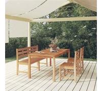 Vidaxl Ensemble À Dîner De Jardin 4 Pcs Bois De Teck Massif