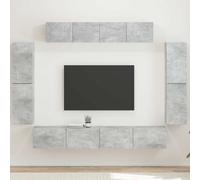 vidaXL 4 pcs Gris béton