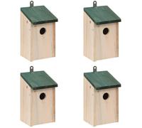 vidaXL 4 pcs Nichoirs Bois 12x12x22 cm