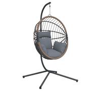 Vidaxl 4007406 Fauteuil Suspendu Marron Et Gris Marron