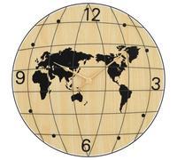 VidaXL 4008406 Horloge murale et de table Noir et Jaune Noir
