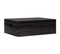 VidaXL 4017397 Boîte de rangement Pin Noir