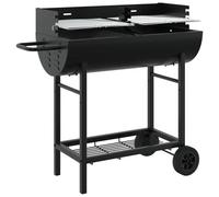 VidaXL 42030068 barbecue et grill Chariot Charbon de bois (combustible) Noir