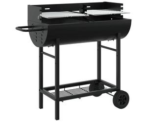 VidaXL 42030068 barbecue et grill Chariot Charbon de bois (combustible) Noir