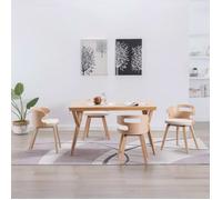 vidaXL 4x Bois Courbé Chaises à Dîner Chaises de Salle à Manger Chaises de Cuisine Chaises de Repas Chaises de Salon Maison 278852