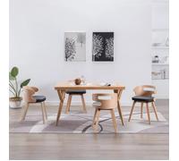 vidaXL 4x Bois Courbé Chaises à Dîner Chaises de Salle à Manger Chaises de Repas Chaises de Cuisine Chaises de Salon Maison 278854