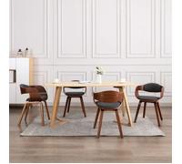vidaXL 4x Bois Courbé Chaises de Salle à Manger Sièges de Cuisine Sièges de Repas Chaises de Cuisine Chaises à Dîner 3054820