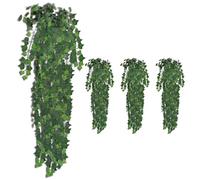 vidaXL 4X Buissons Artificiels de Lierre Plante Décorative Plante Artificielle Salon Salle de Séjour Chambre à Coucher Maison Intérieur Vert 90 cm
