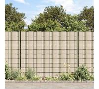 vidaXL Écrans d'intimité de jardin 4 pièces PVC 35 x 0,19 m Crème