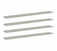 vidaXL 4X Etagères Murales Etagères Suspendues Etagères Flottantes Salon Salle de Séjour Chambre à Coucher Maison Intérieur Gris Béton 115x9x3 cm