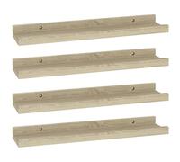 Étagères murales 4 pcs chêne sonoma 40x9x3 cm Chêne sonoma G