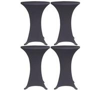 Housses De Table Extensible 4 Pcs 70 Cm Anthracite Vidaxl Gris