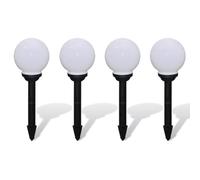 vidaXL 4x Lampe d'Allée Extérieure Lampe Eclairage Jardin Patio Arrière-Cour
