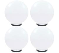 vidaXL 4x Lampes à LED sous Forme de Boule Sphérique Eclairage Lampes Solaires Lampes d'Allée Lumière de Jardin Patio 277144
