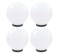 vidaXL 4x Lampes à LED sous Forme de Boule Sphérique Eclairage Lampes Solaires Lampes d'Allée Lumière de Jardin Patio 277142