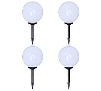 4 pcs Lampes d'allée d'extérieur à LED 30 cm et piquet au sol vidaXL vidaXL