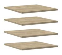 Panneau de bibliothèque 4pcs Chêne sonoma 40x40x1,5cm Aggloméré