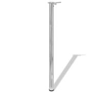 vidaXL 4x pieds de table réglables en hauteur chrome 1100 mm