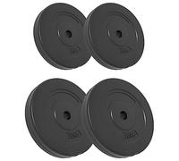 vidaXL 4X Plaques de Poids Disque de Poids d’Haltère Exercices Entraînement Musculation Haltérophilie Fitness Gym Salle de Sport 30 kg Béton