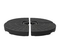 vidaXL 4X Socles de Parasol en Forme d'Eventail Base de Parasol Pied de Parasol de Jardin Support de Parasol Accessoire de Parasol Extérieur Noir