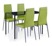 Mobilier De Salle À Manger 5 Pcs Vert Vert