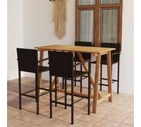 vidaXL 5-delige Tuinbarset bruin3067968 Marron G